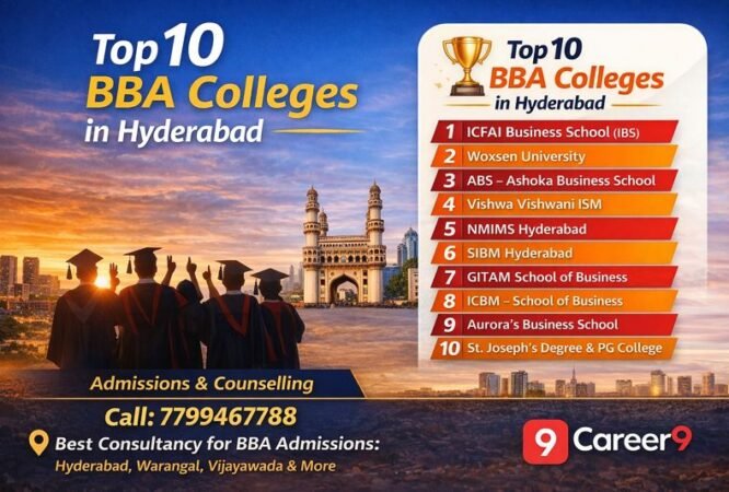 Top 10 BBA Colleges in Hyderabad Career9 B Schools 7799467788